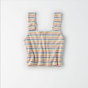 AEO Striped Crop Top